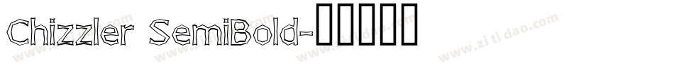Chizzler SemiBold字体转换